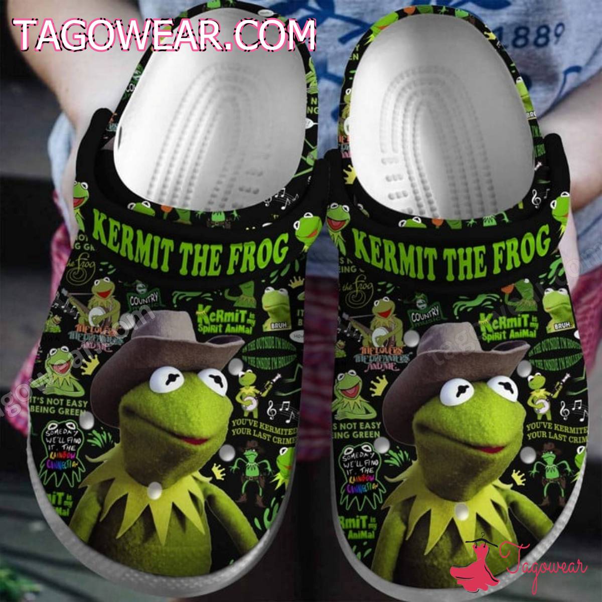 Kermit The Frog Crocs Clogs