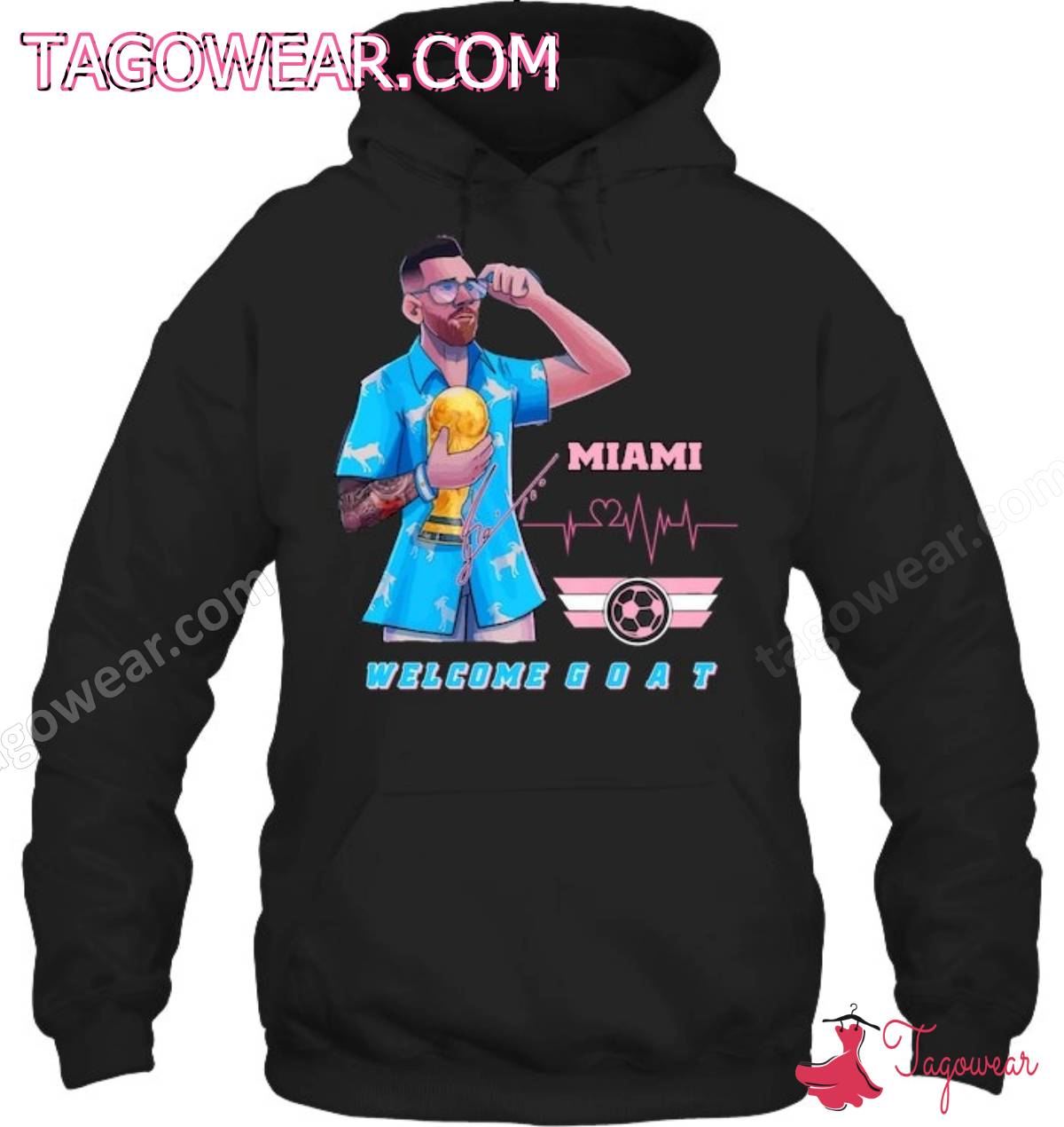 Lionel Messi Miami Heartbeat Welcome Goat Shirt a