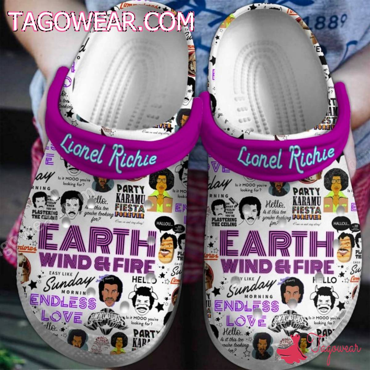 Lionel Richie And Earth Wind And Fire Crocs Clogs