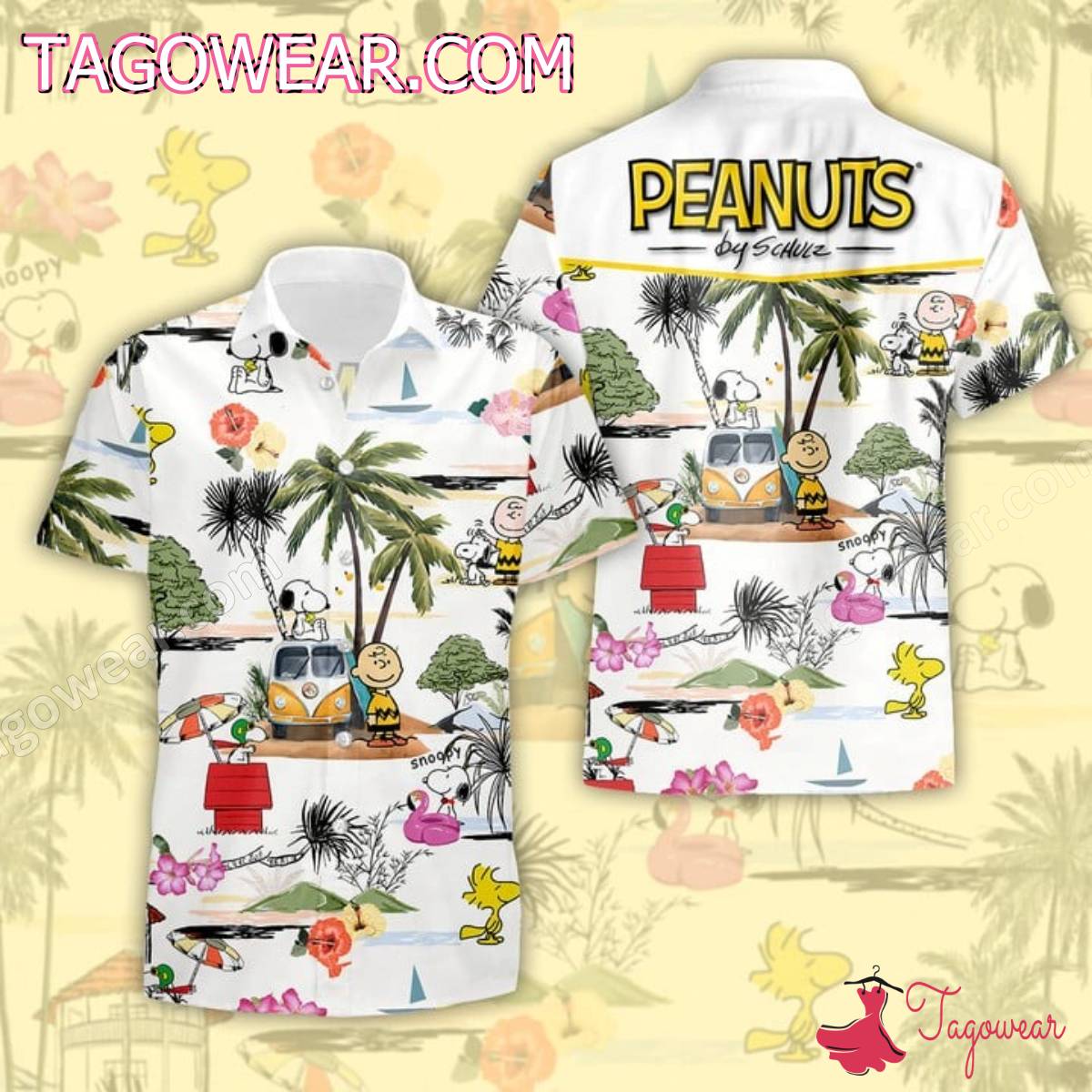 Peanuts By Schulz Summer Time Hawaiian Shirt