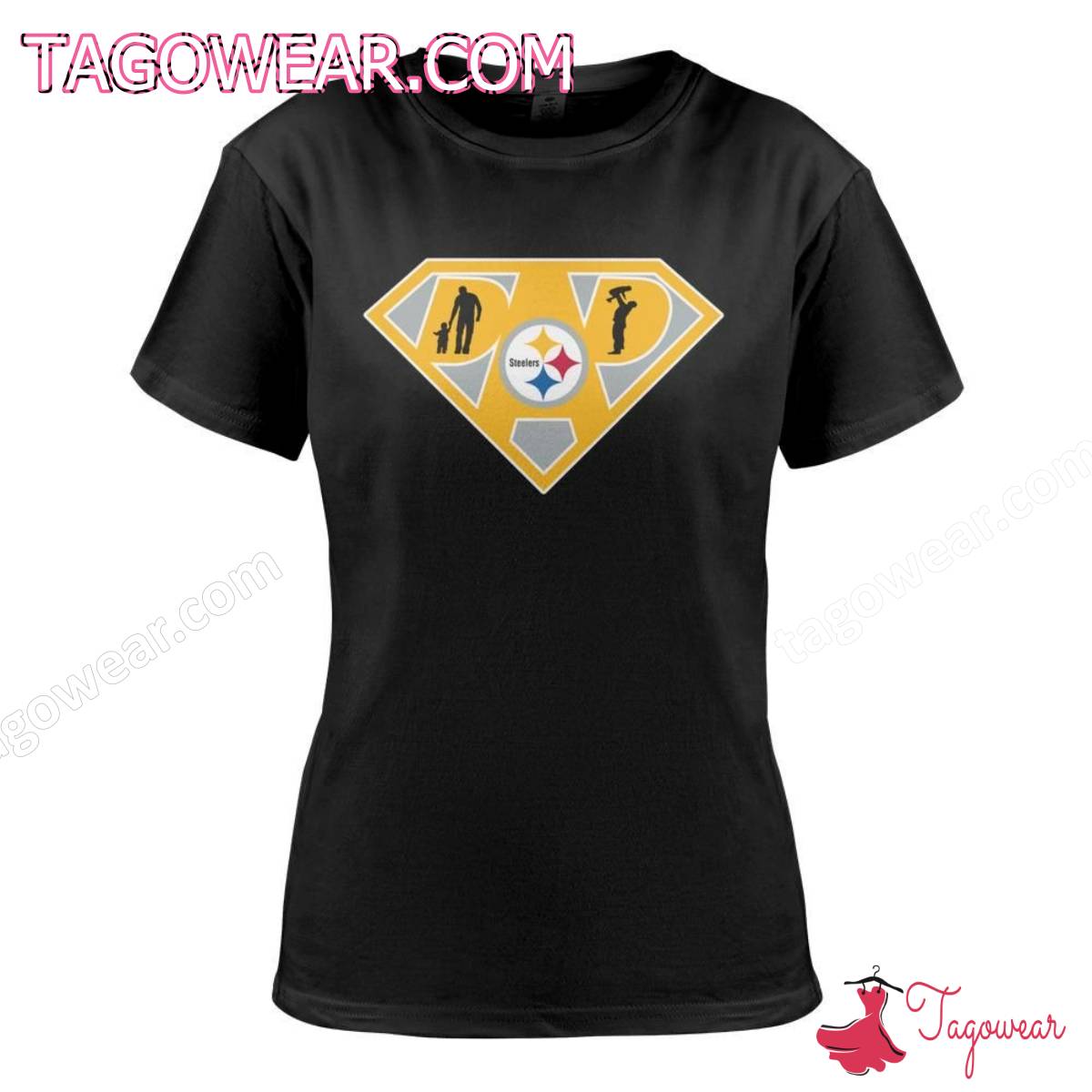 Pittsburgh Steelers Superman Dad Shirt a