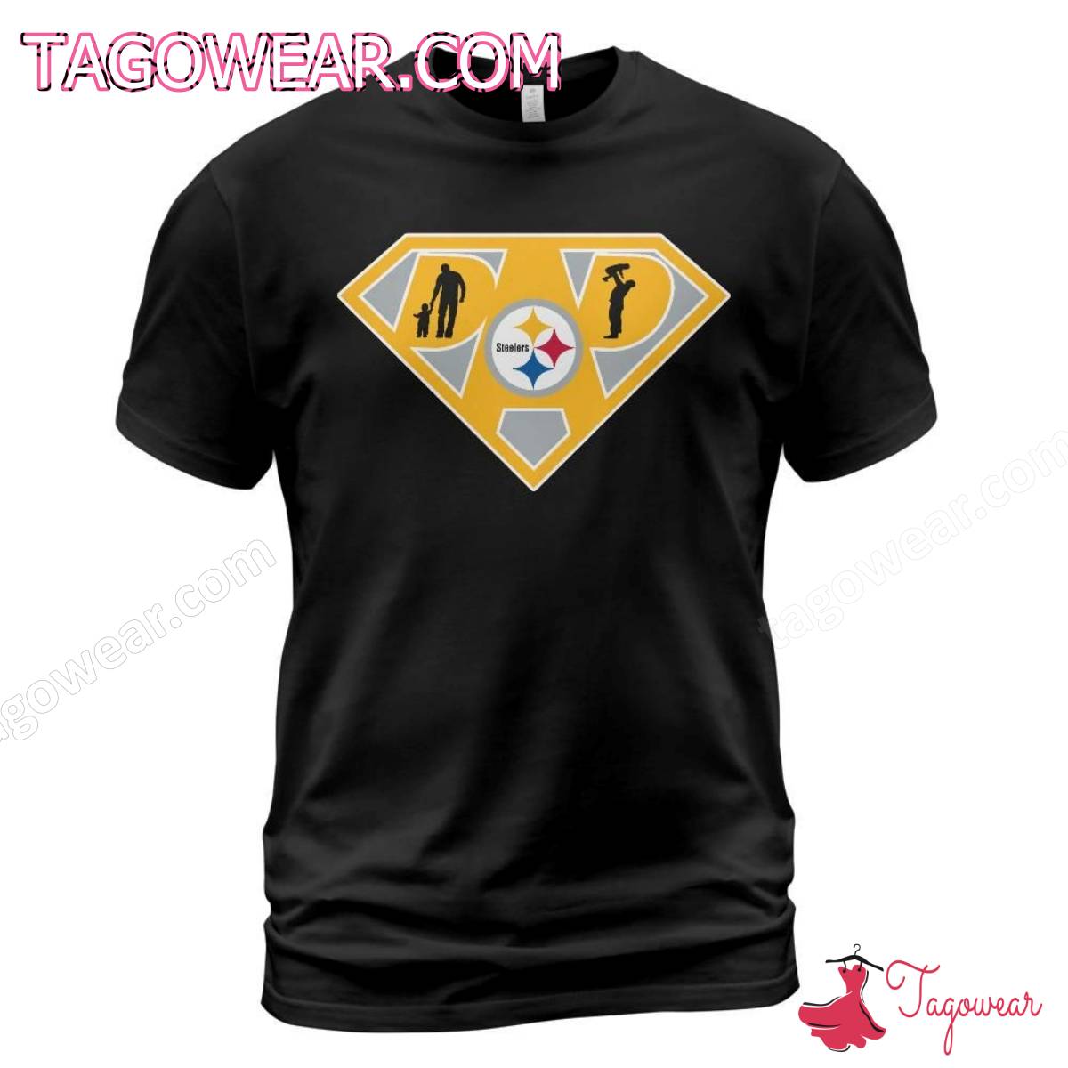 Pittsburgh Steelers Superman Dad Shirt