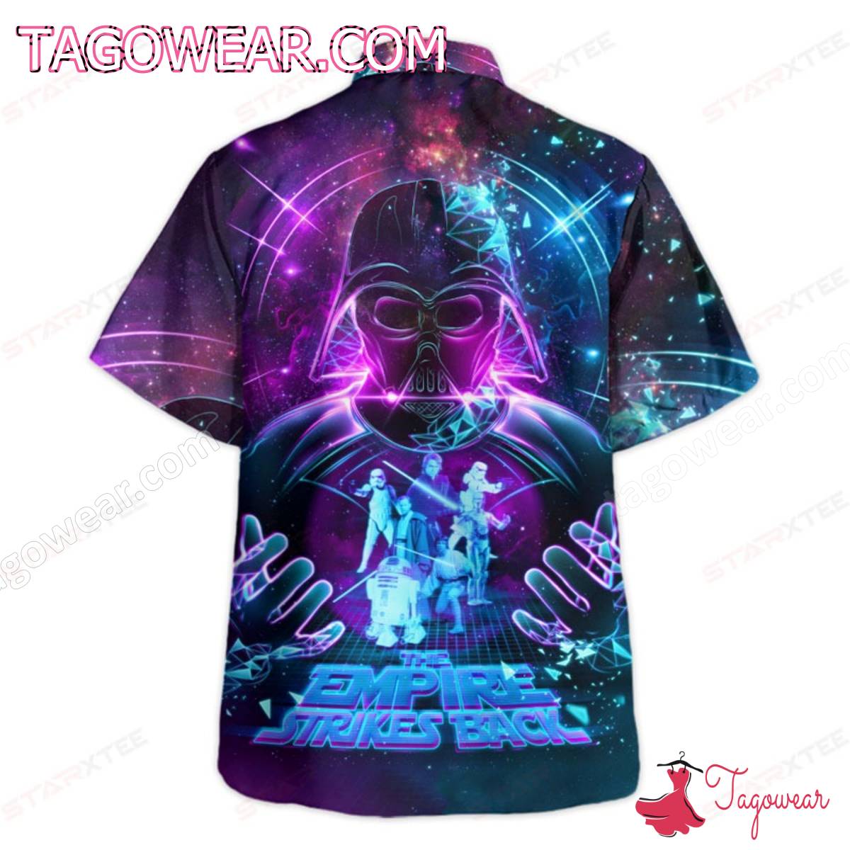 Star Wars Darth Vader The Empire Strikes Back Galaxy Hawaiian Shirt a