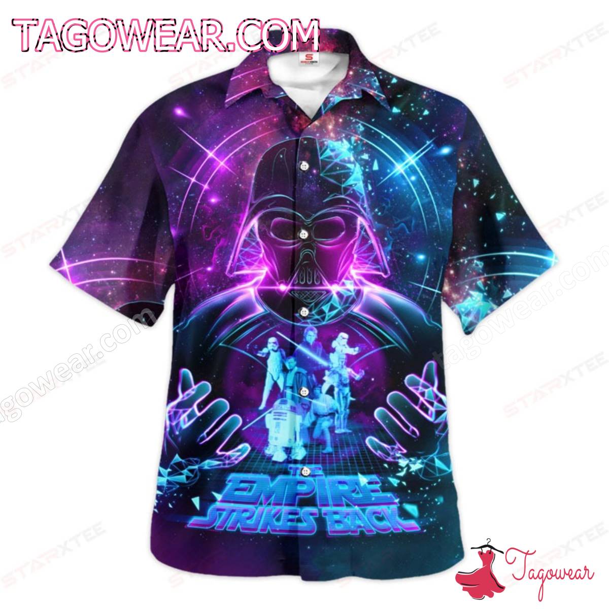 Star Wars Darth Vader The Empire Strikes Back Galaxy Hawaiian Shirt
