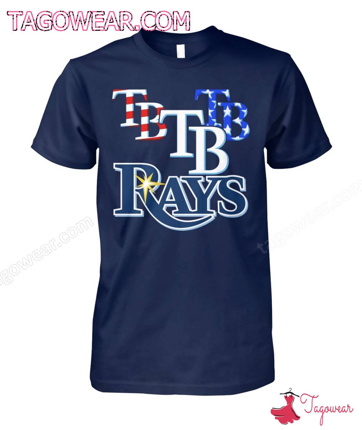 Tampa Bay Rays Happy 4th Of July Shirt