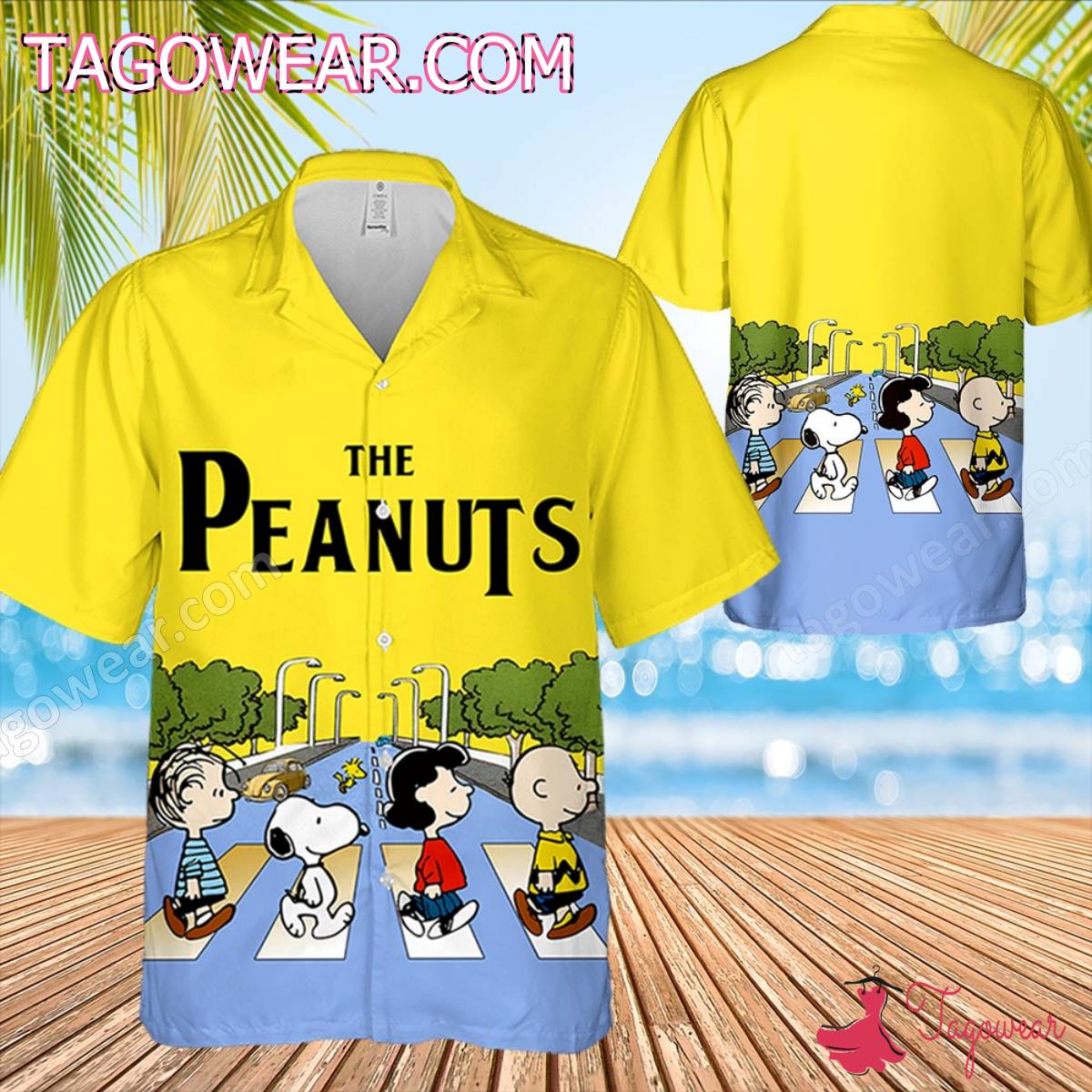 The Peanuts Snoopy On Road Hawaiian Shirt