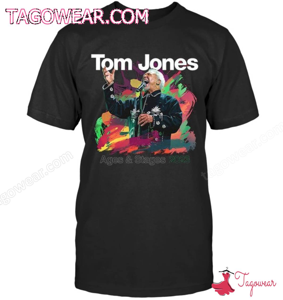 Tom Jones Ages And Stages 2023 Tour Shirt