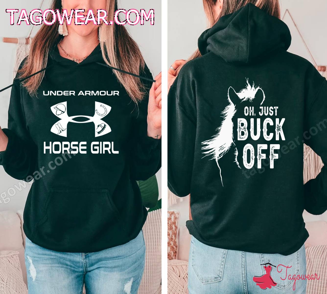 Under Armour Horse Girl Oh Just Buck Off Shirt