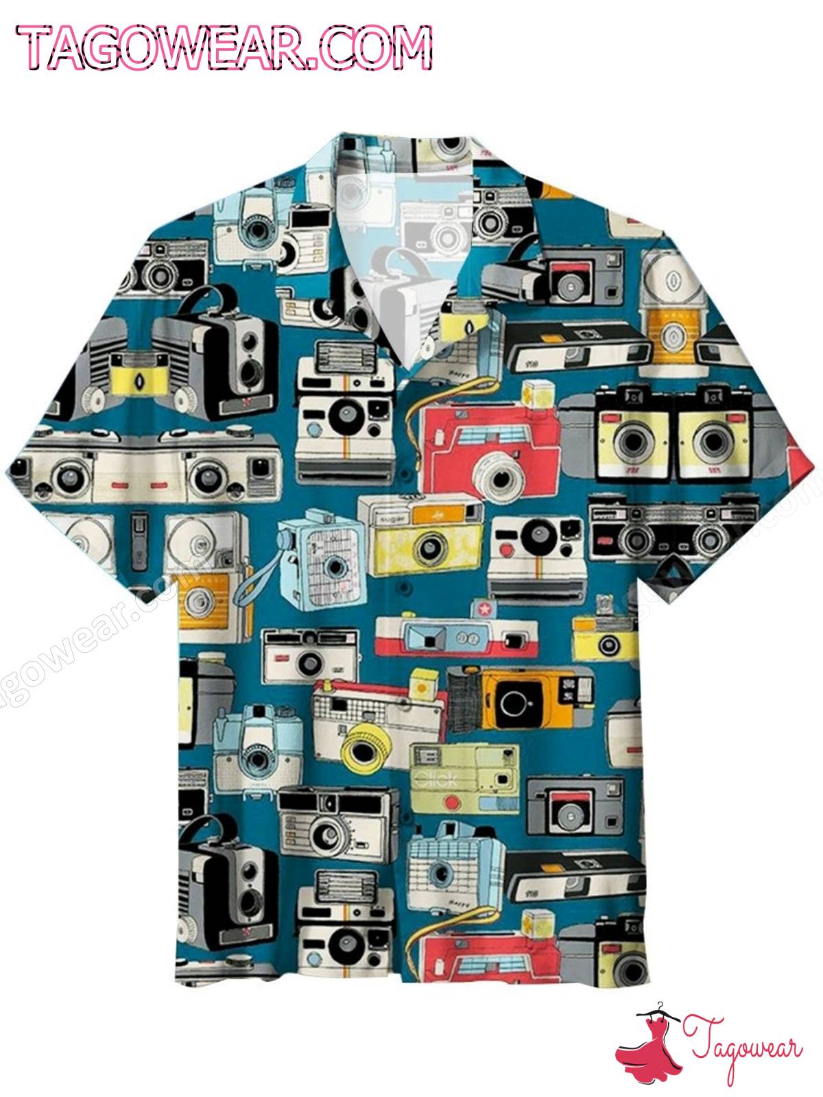 Vintage Camera Collection Hawaiian Shirt