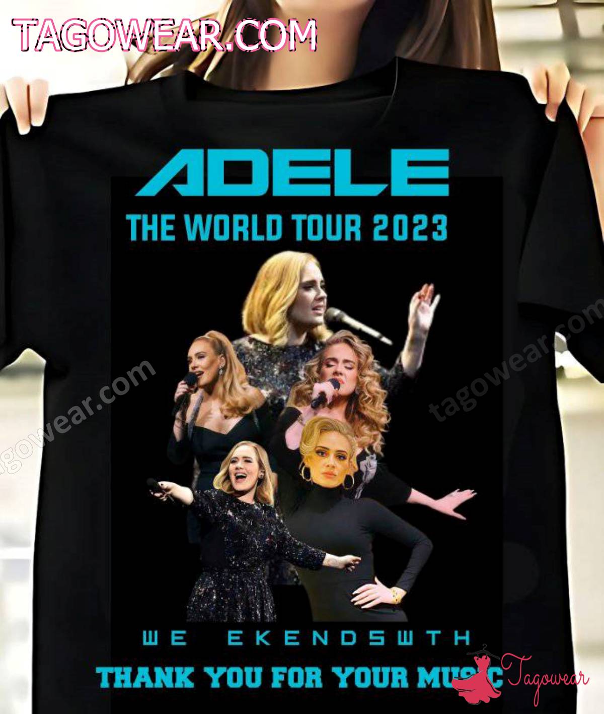 Adele The World Tour 2023 Weekends With Thank You For Your Music Shirt