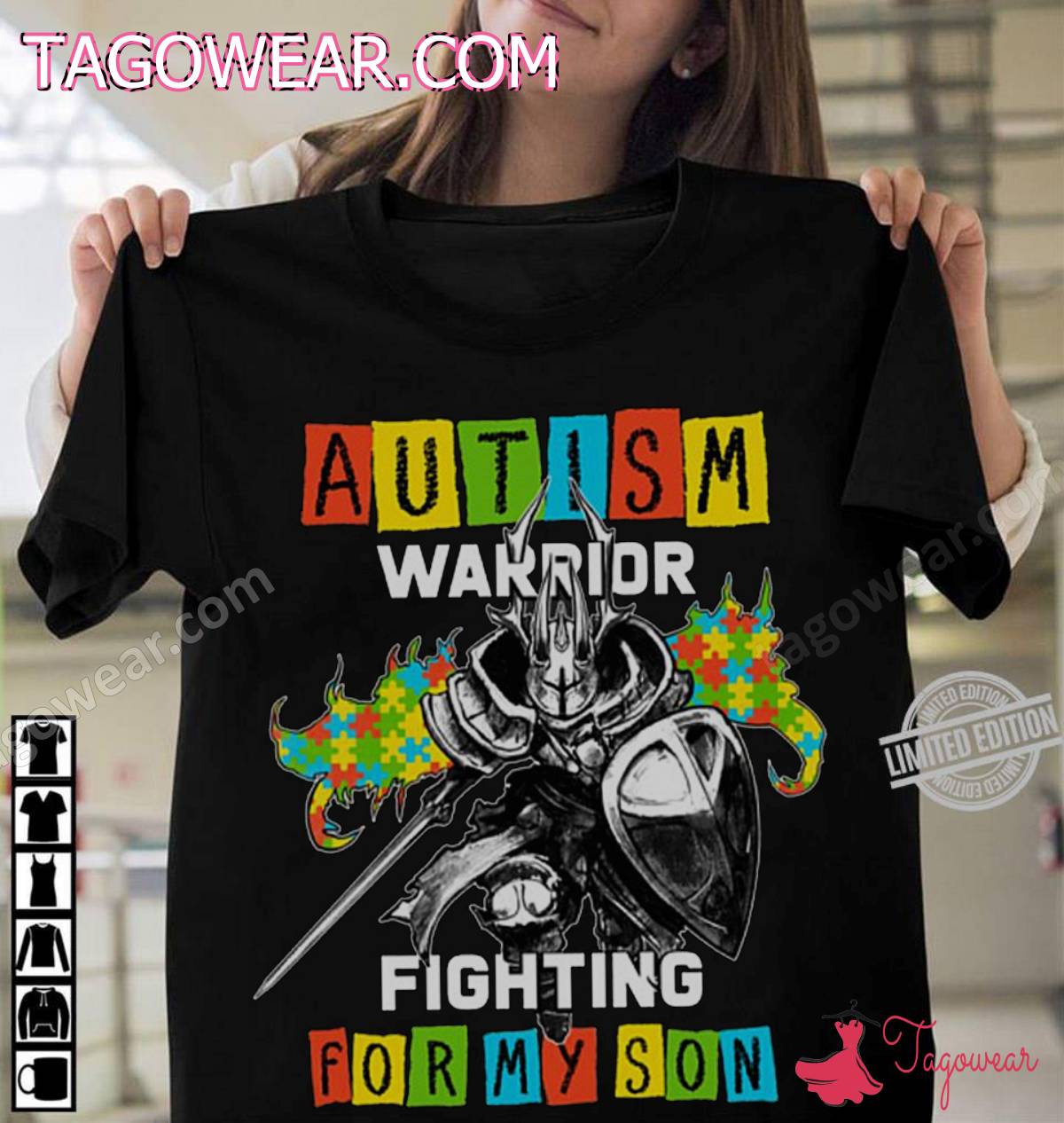 Autism Warrior Fighting For My Son Shirt