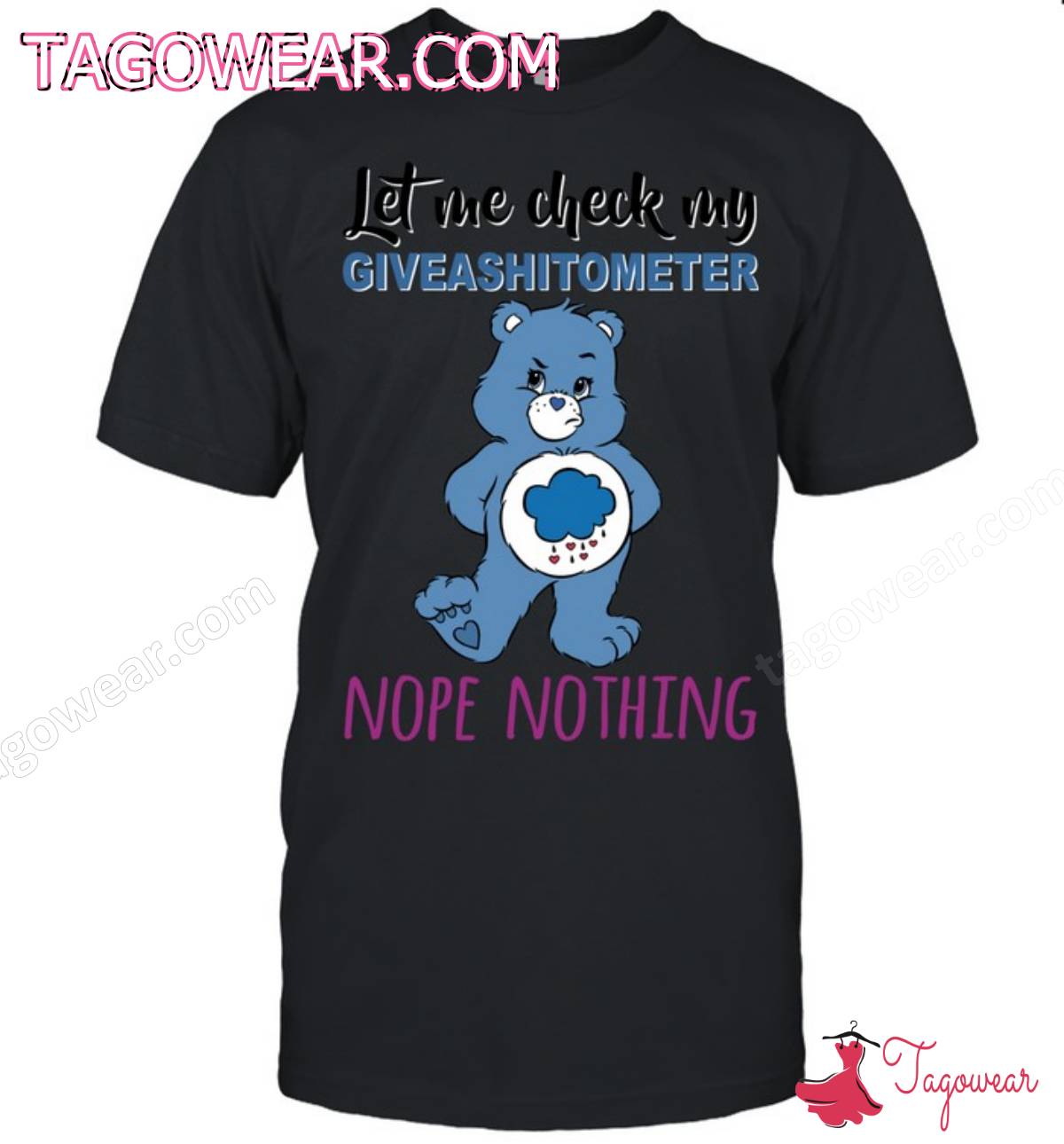 Care Bears Let Me Check My Giveshitometer Nope Nothing Shirt