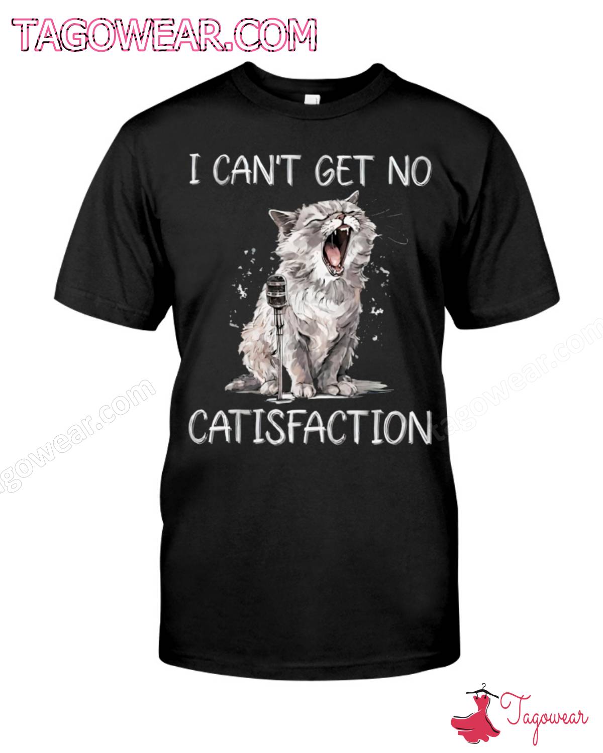 Cat Singer I Can't Get No Catisfaction Shirt