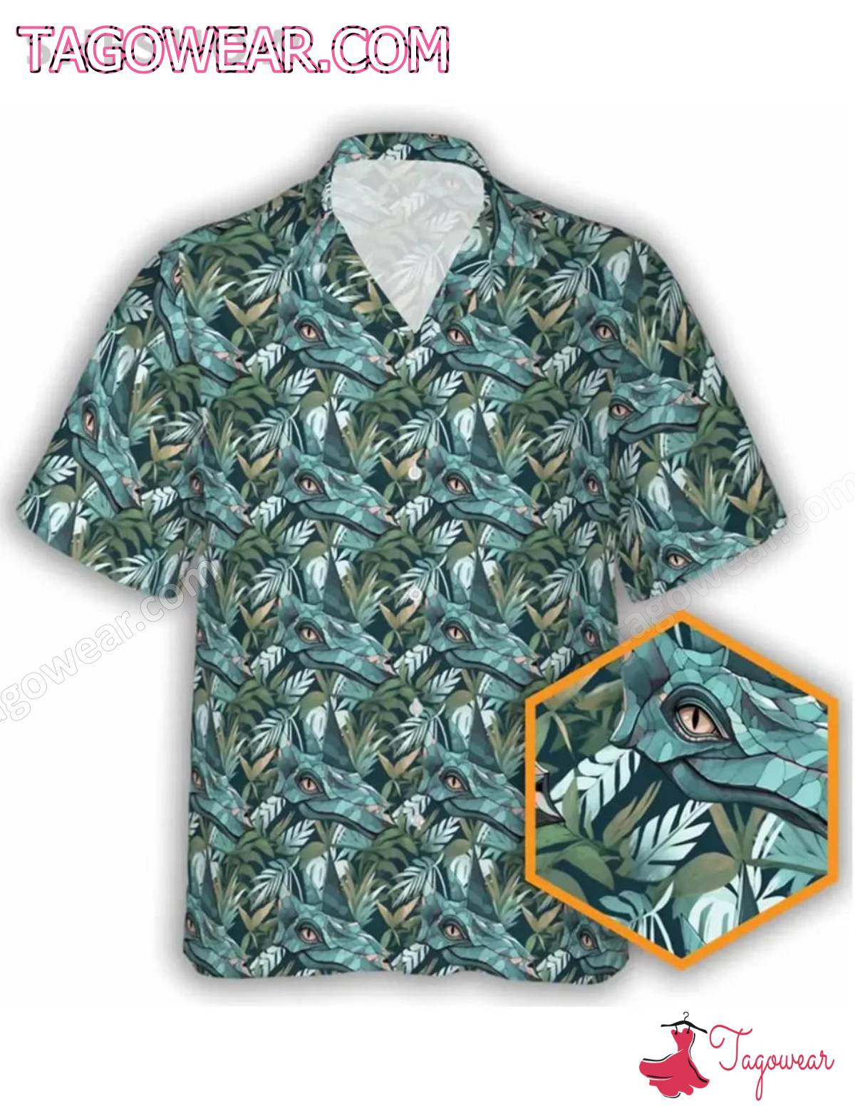 Clever Girl Jurassic Tropical Hawaiian Shirt