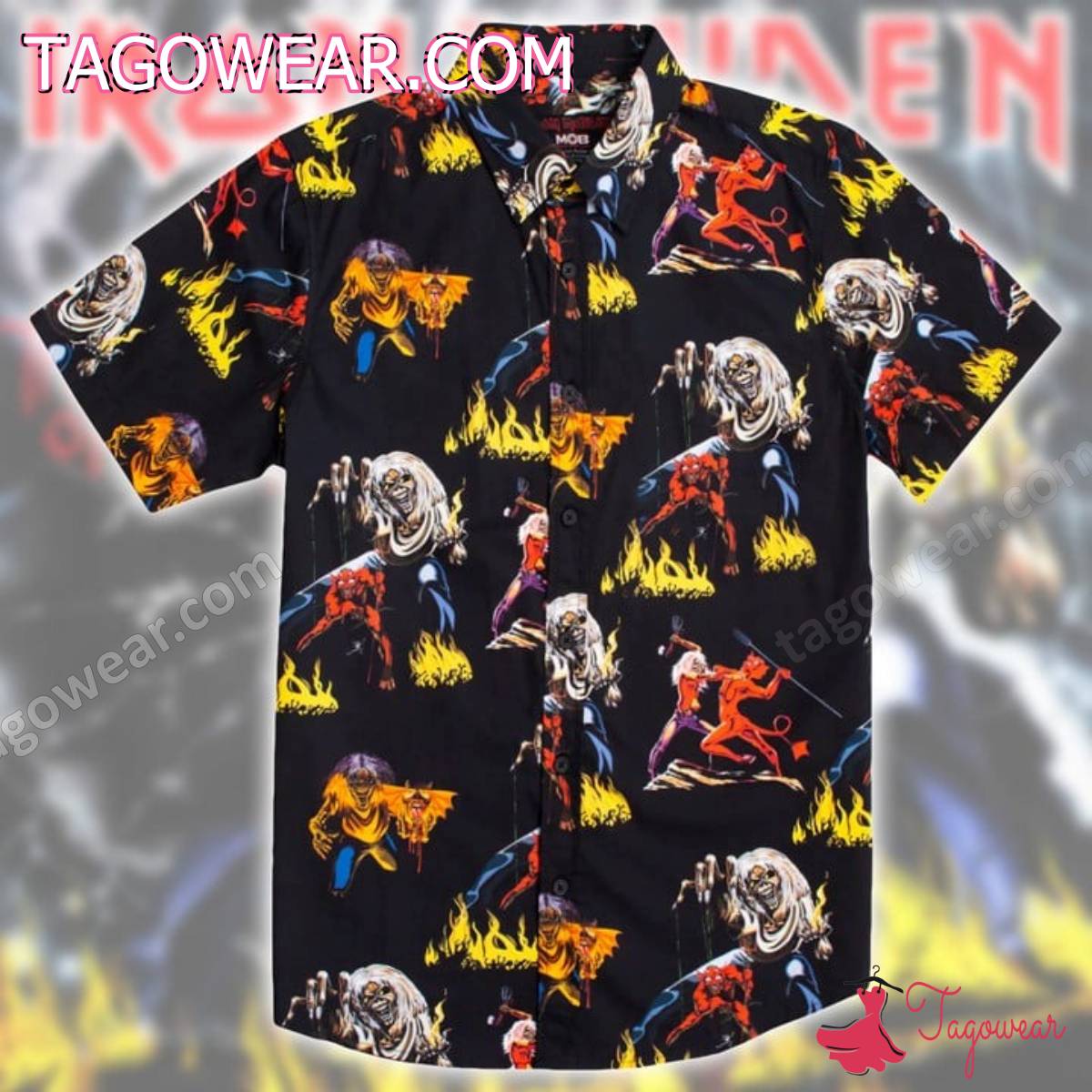 Iron Maiden The Number Of The Beast Hawaiian Shirt