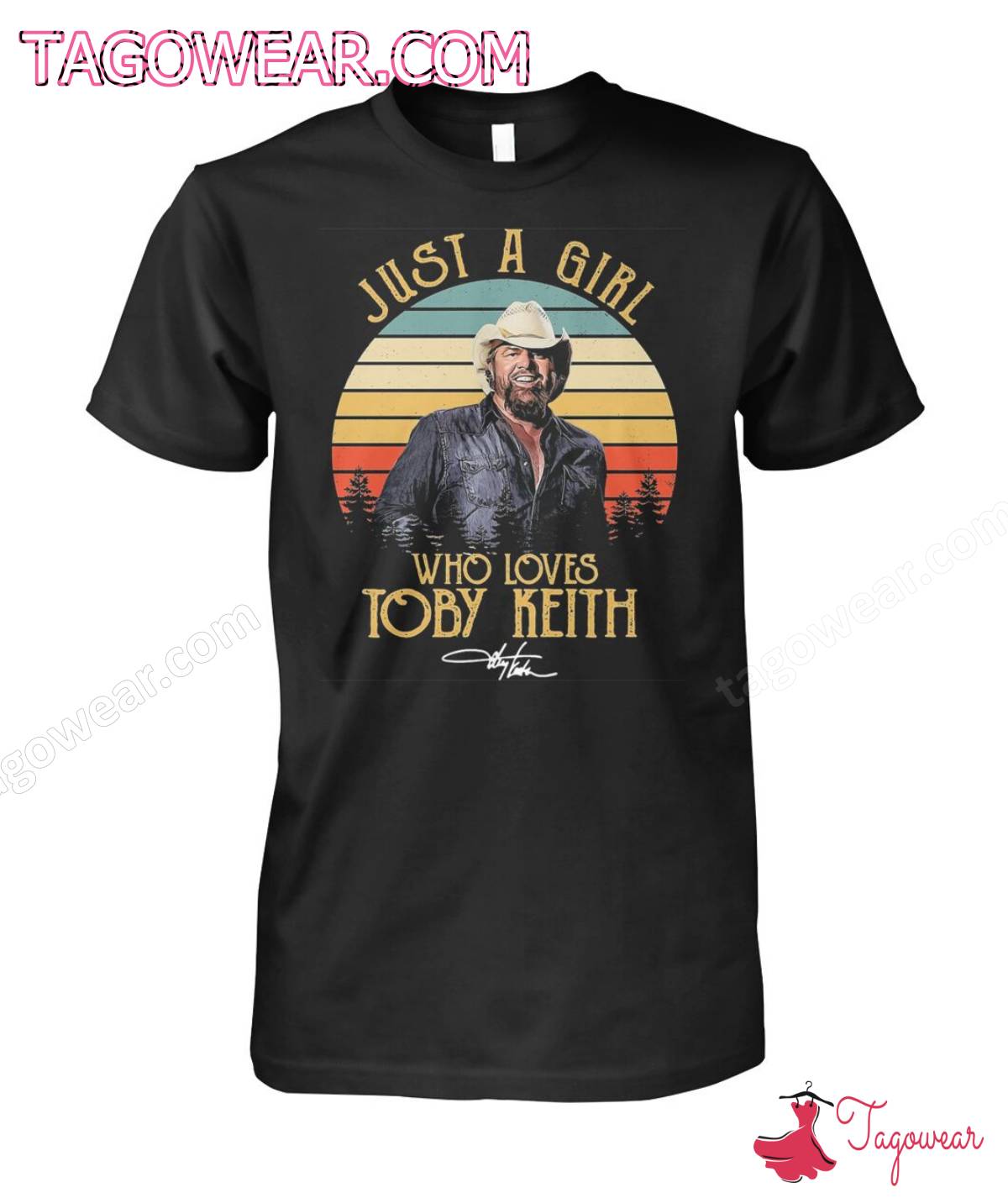 Just A Girl Who Loves Toby Keith Signature Shirt