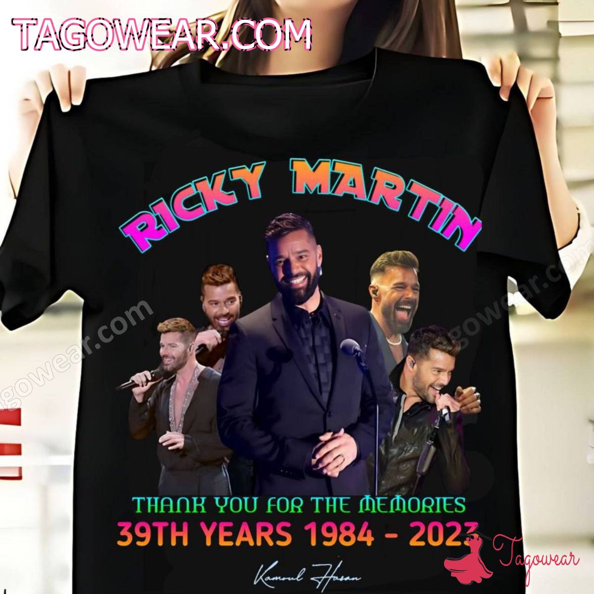 Ricky Martin Thank You For The Memories 39th Years 1984-2023 Signature Shirt