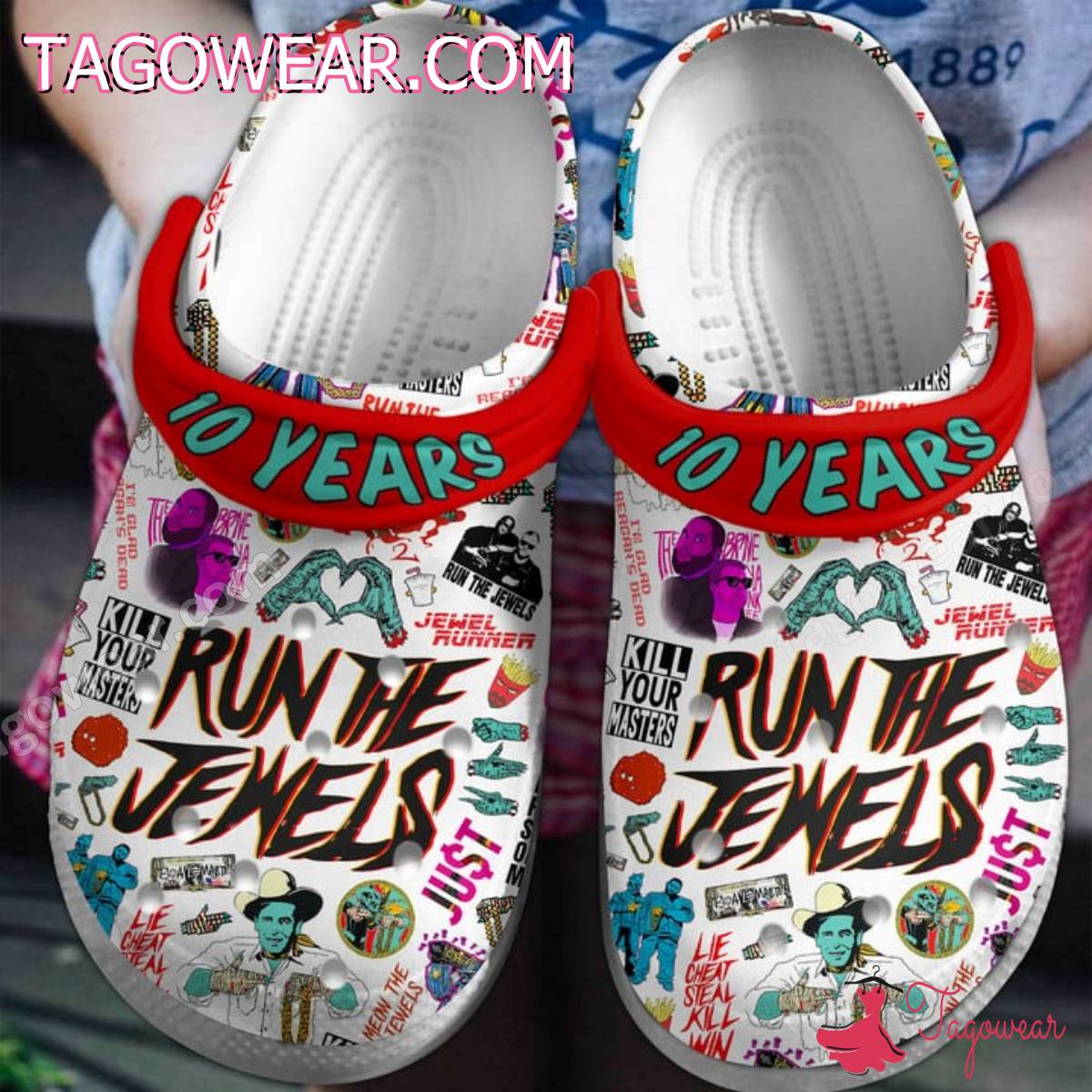 Run The Jewels 10 Years Crocs