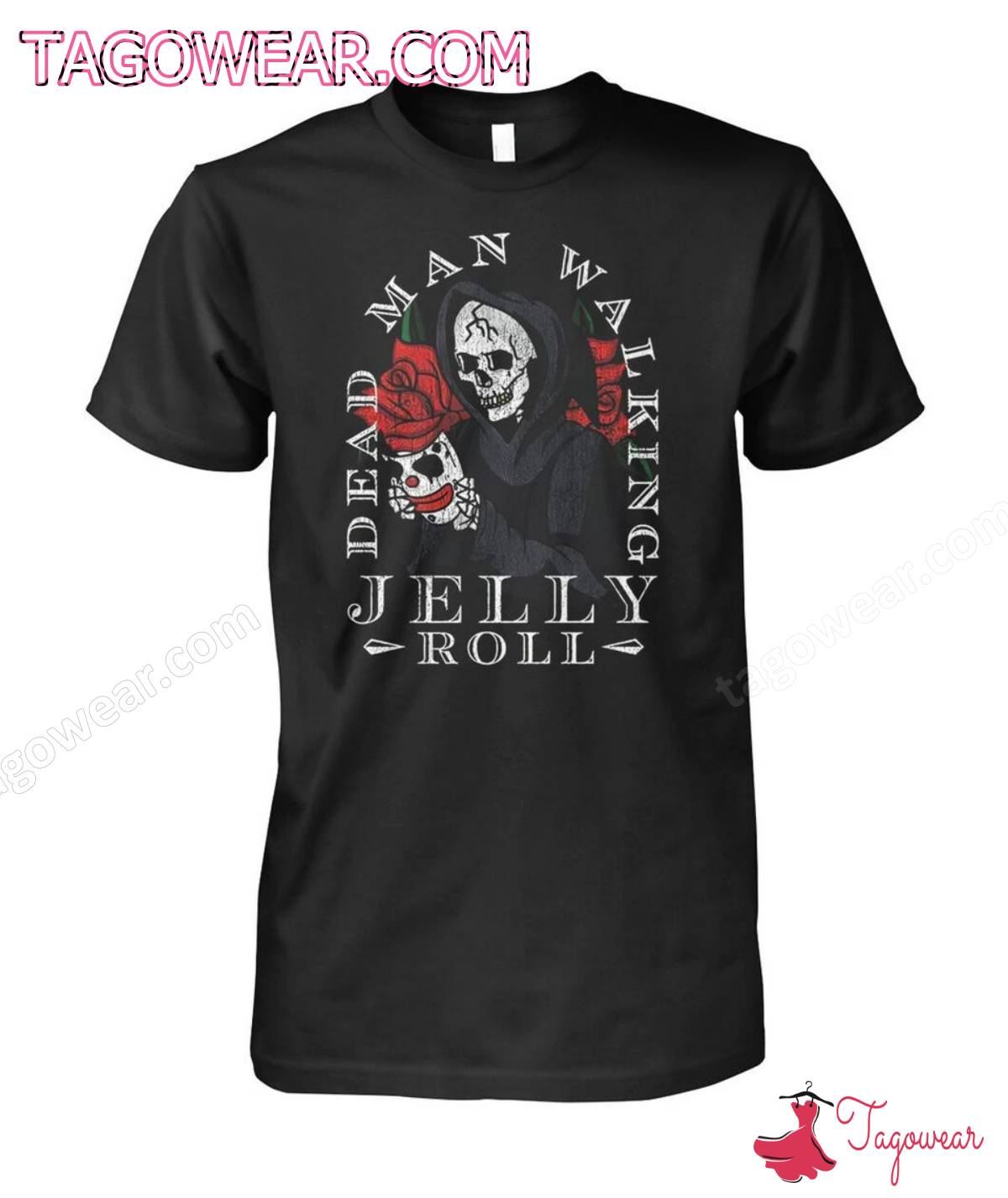 Skull Dead Man Walking Jelly Roll Shirt