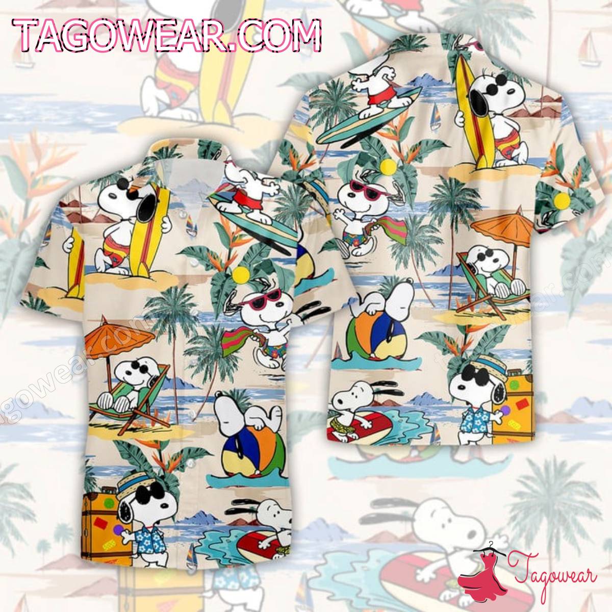 Snoopy Enjoy On The Beach Hawaiian Shirt