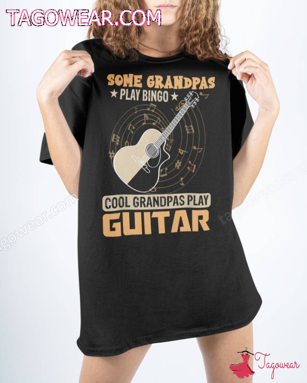 Some Grandpas Play Bingo Cool Grandpas Play Guitar Shirt