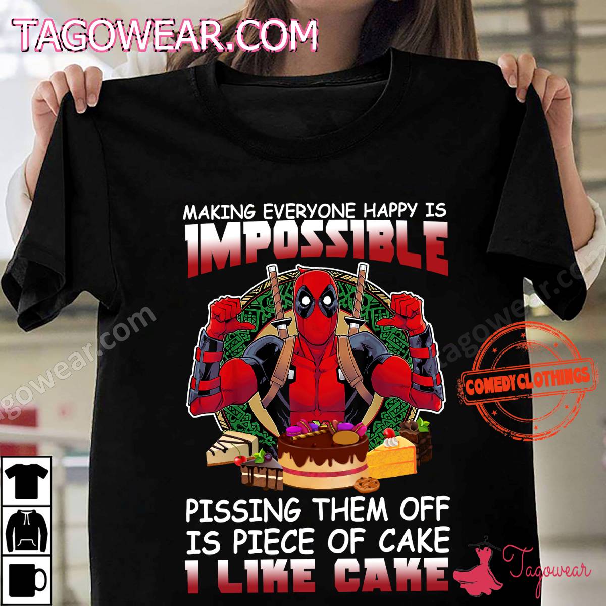 Spider-man Making Everyone Happy Is Impossible Pissing Them Off Is Piece Of Cake I Like Cake Shirt