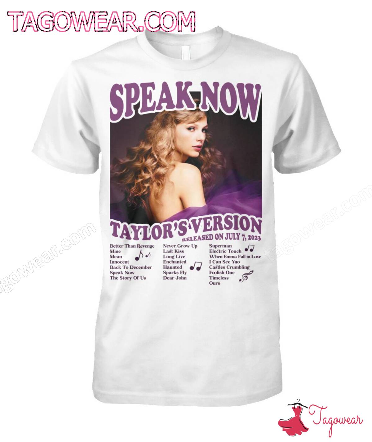 Taylor Swift Speak Now Taylor's Version Released On July 7 2023 Shirt