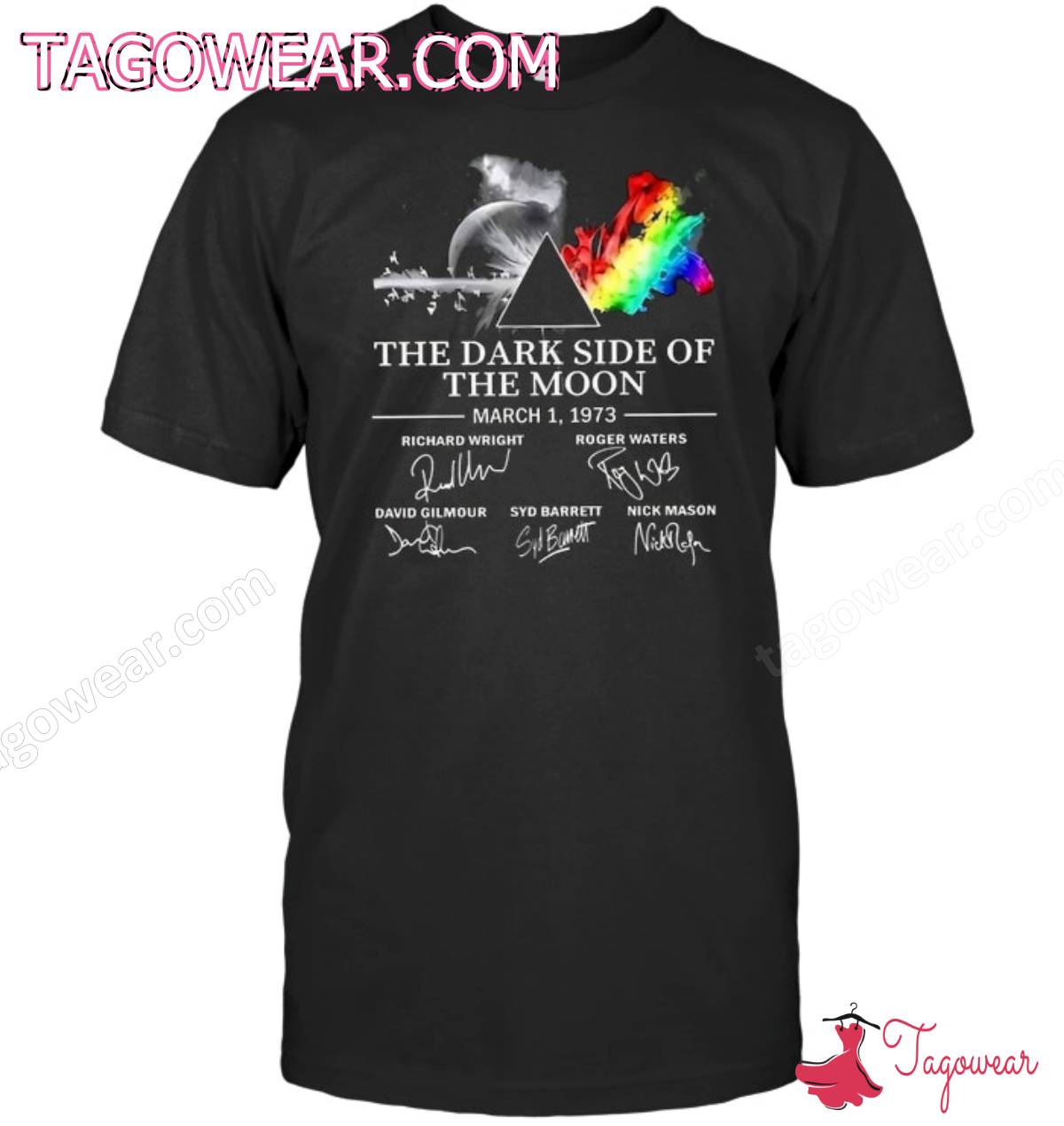 The Dark Side Of The Moon March 1 1973 Signatures Shirt