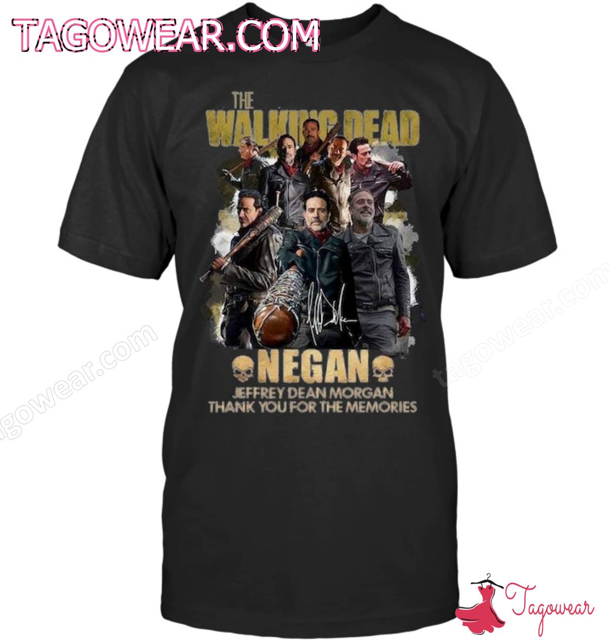 The Walking Dead Jeffrey Dean Morgan Negan Thank You For The Memories Shirt a