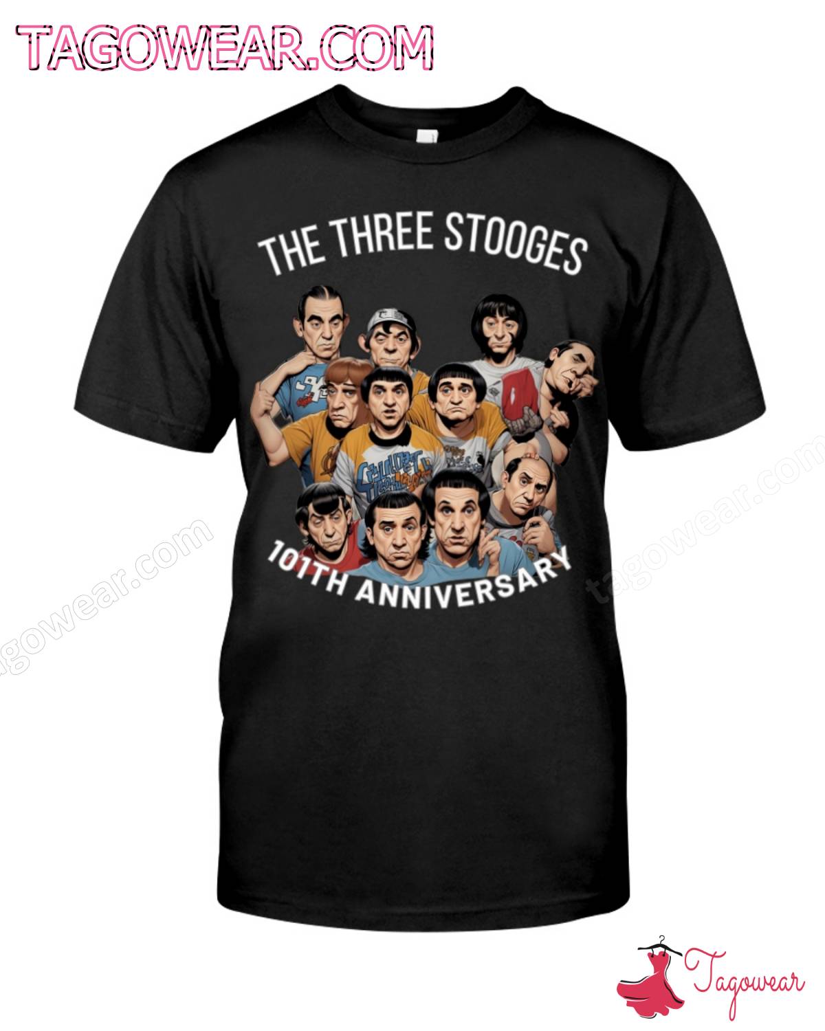 Three Stooges 101th Anniversary Shirt a