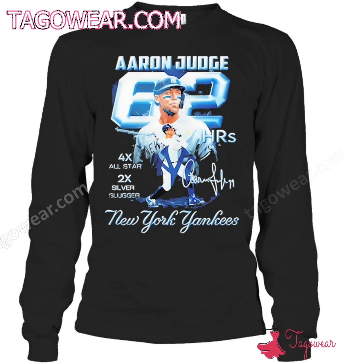 Aaron Judge 62 New York Yankees Signature Shirt a