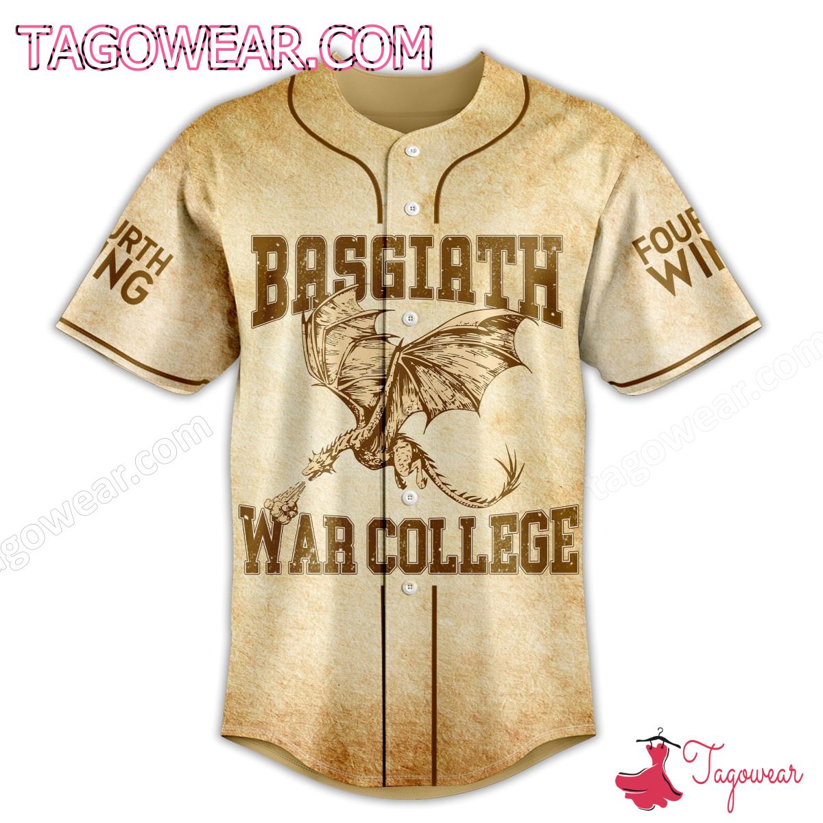 Basgiath War College Fourth Wing Baseball Jersey a