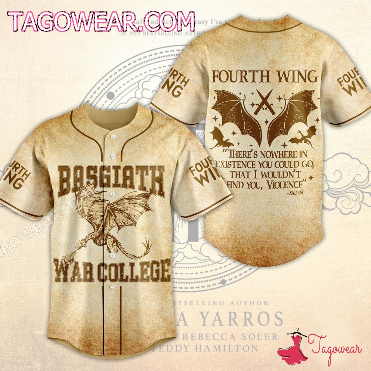 Basgiath War College Fourth Wing Baseball Jersey