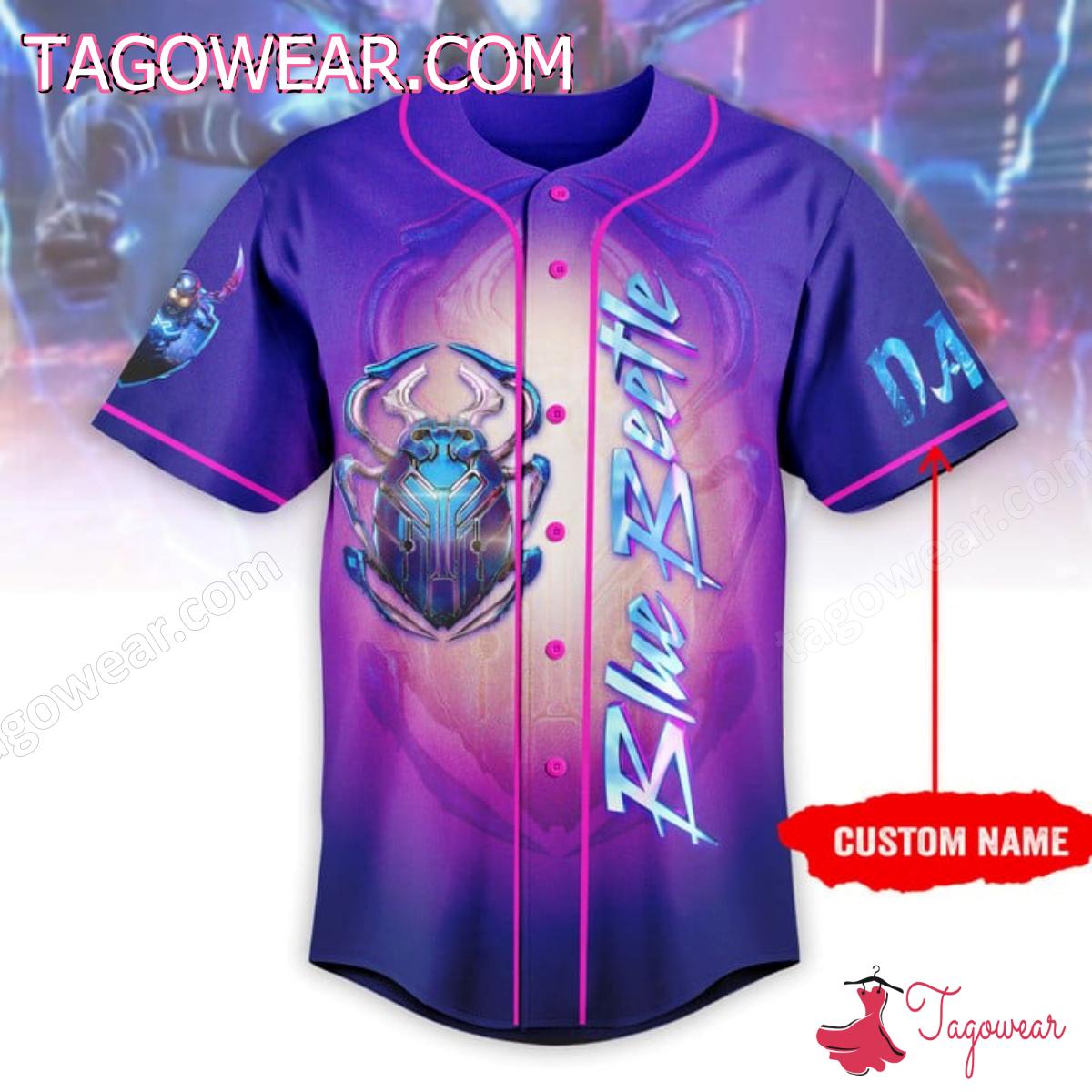 Blue Beetle Personalized Baseball Jersey a