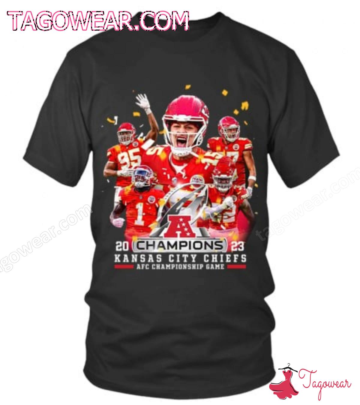 Champions 2023 Kansas City Chiefs Afc Championship Game Shirt