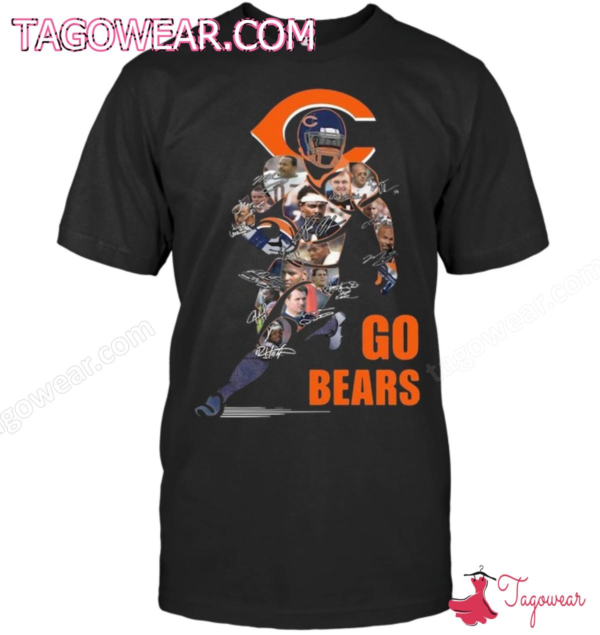 Chicago Bears Players Go Bears Signatures Shirt