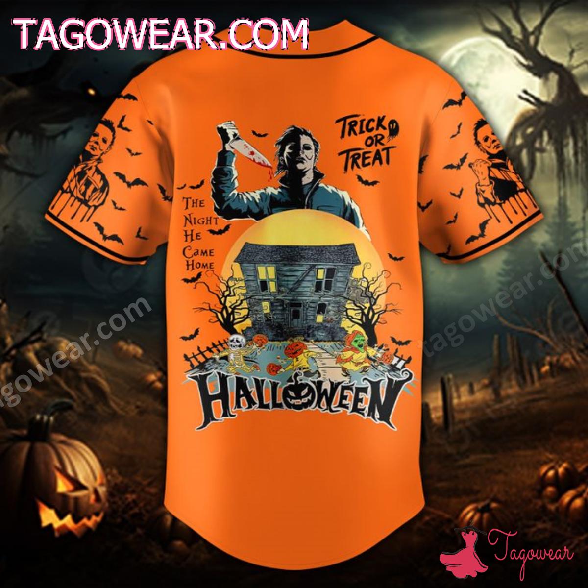 Halloween Michael Myers The Night He Came Home Killin It Personalized Baseball Jersey a