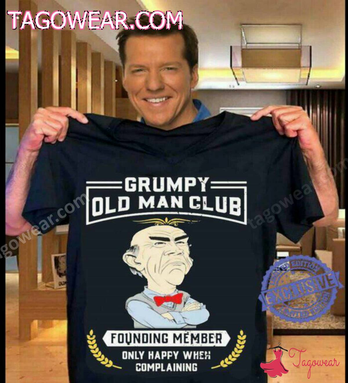 Jeff Dunham Grumpy Old Man Club Founding Member Shirt