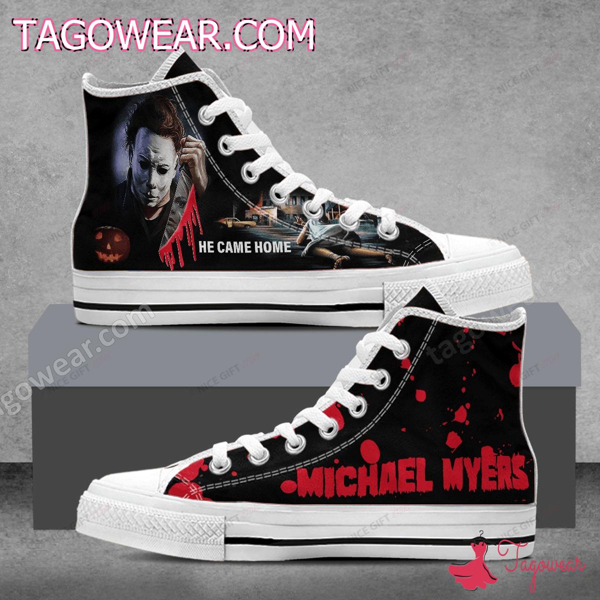 Michael Myers He Came Home Halloween High Top Shoes a
