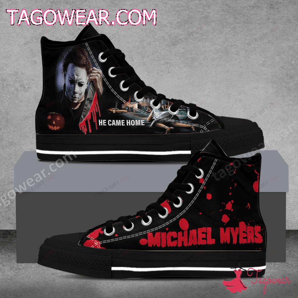 Michael Myers He Came Home Halloween High Top Shoes