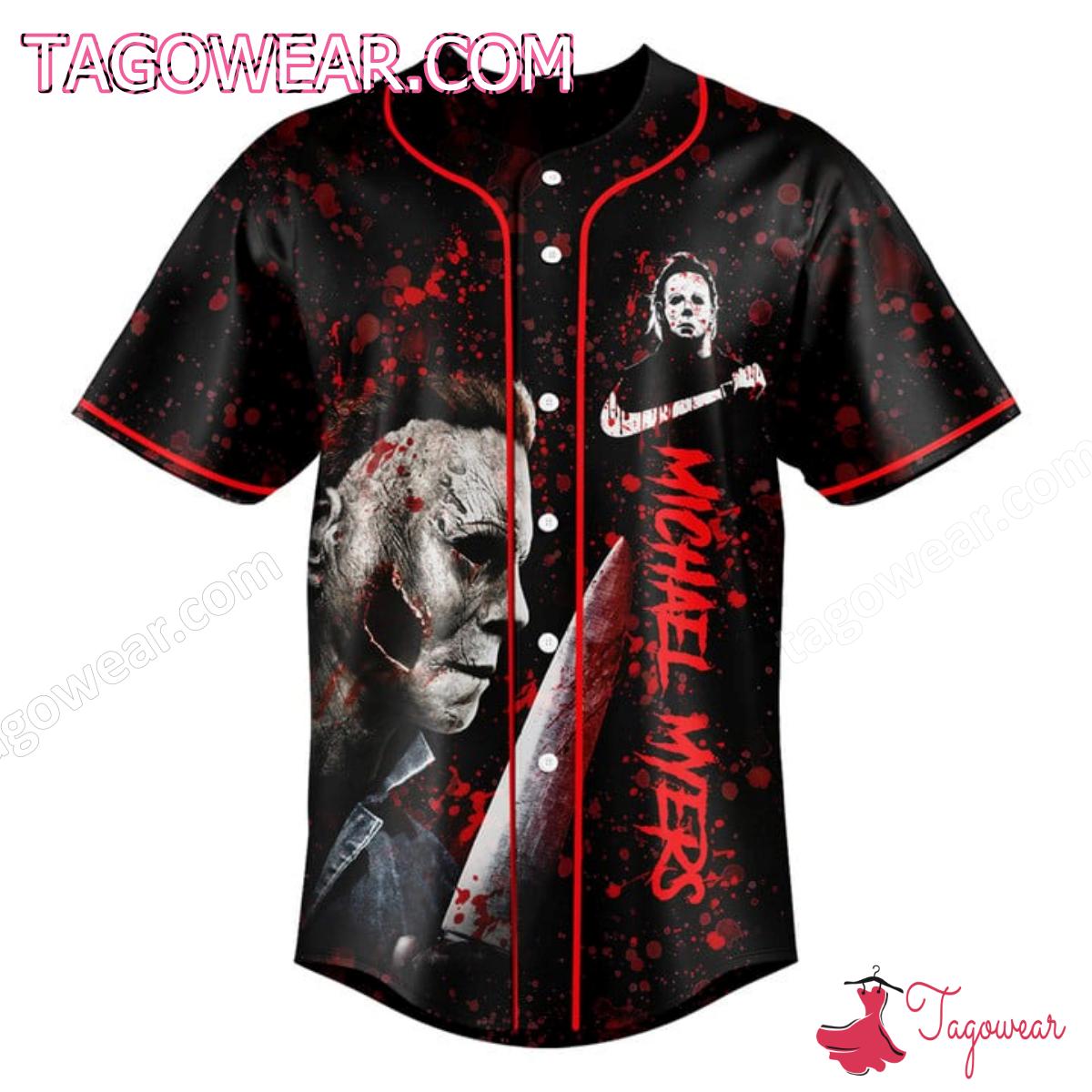 Michael Myers You Can't Kill The Boogey Man Baseball Jersey a