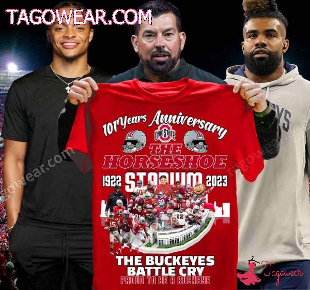 Ohio State Buckeyes 101 Years Anniversary The Horseshoe Stadium The Buckeyes Battle Cry Shirt