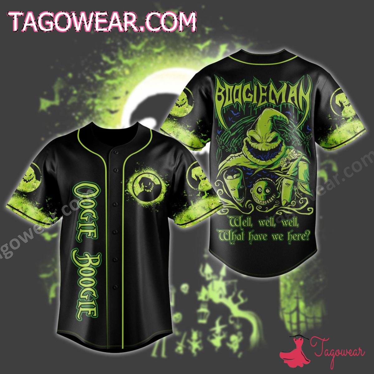 Oogie Boogie Boogieman What Have We Here Baseball Jersey