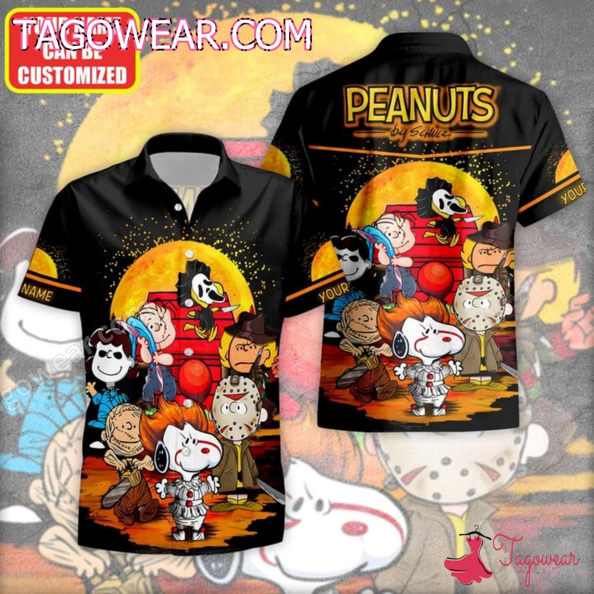 Peanuts By Schulz Halloween Cosplay Personalized Hawaiian Shirt