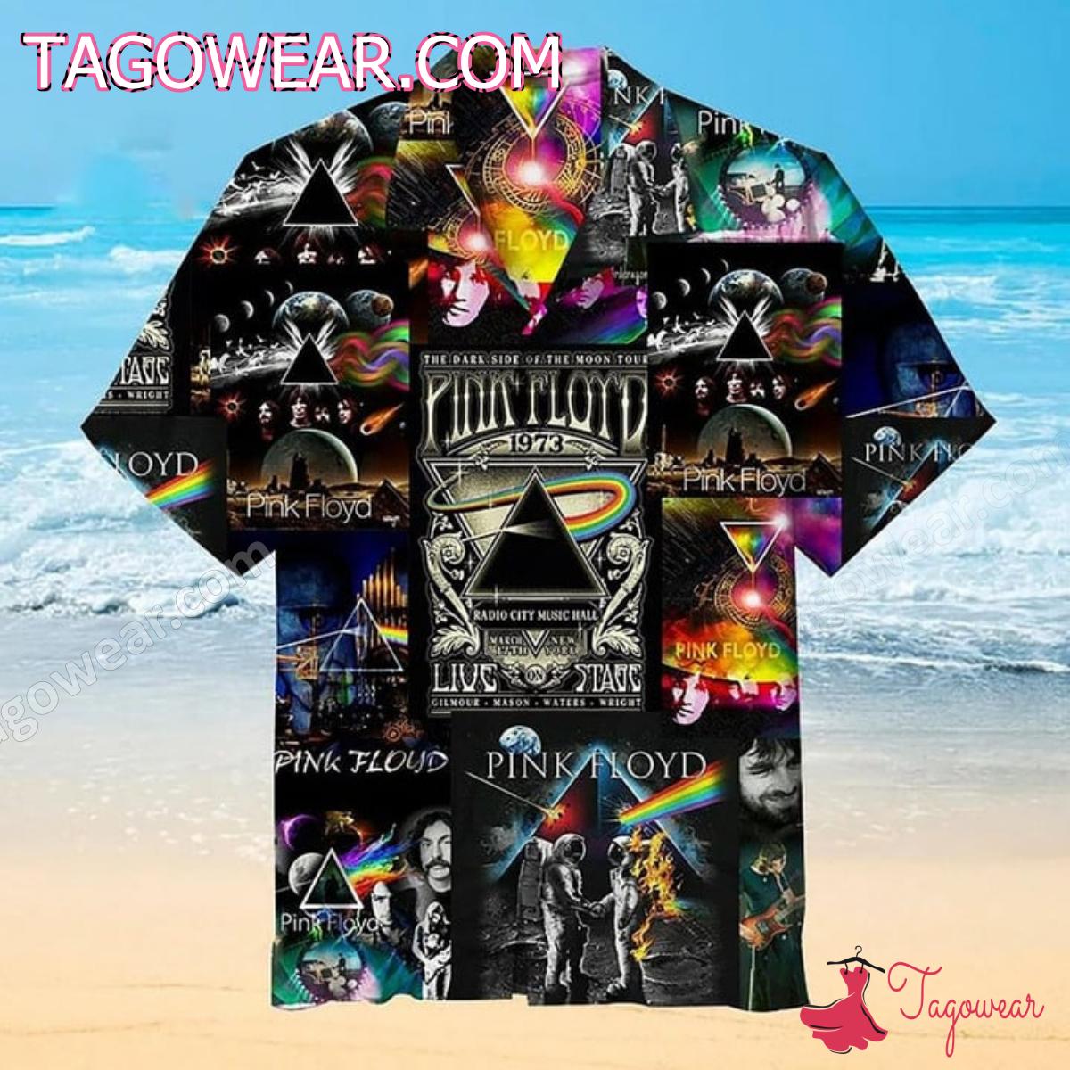 Pink Floyd The Dark Side Of The Moon Poster Hawaiian Shirt - Tagowear