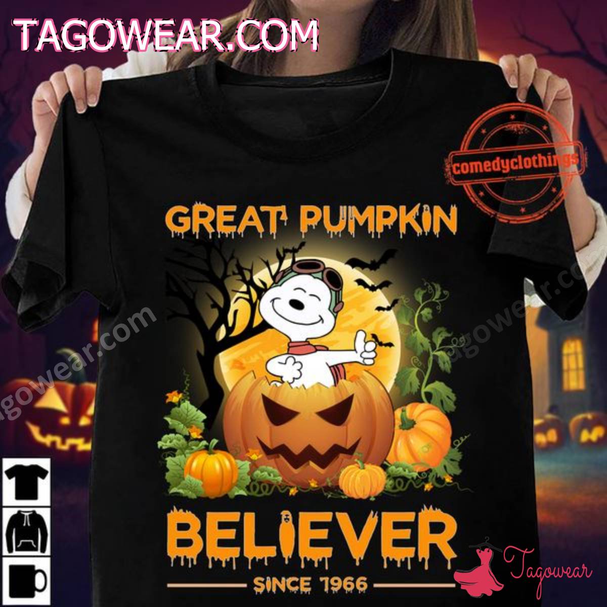 Snoopy Great Pumpkin Believer Since 1966 Halloween Shirt