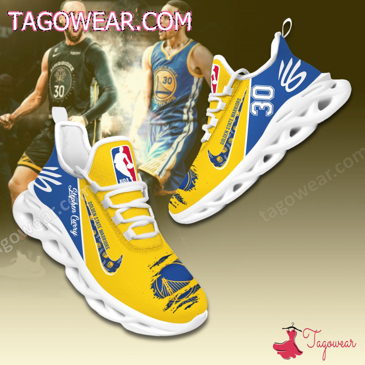 Stephen Curry 30 Golden State Warriors Max Soul Shoes