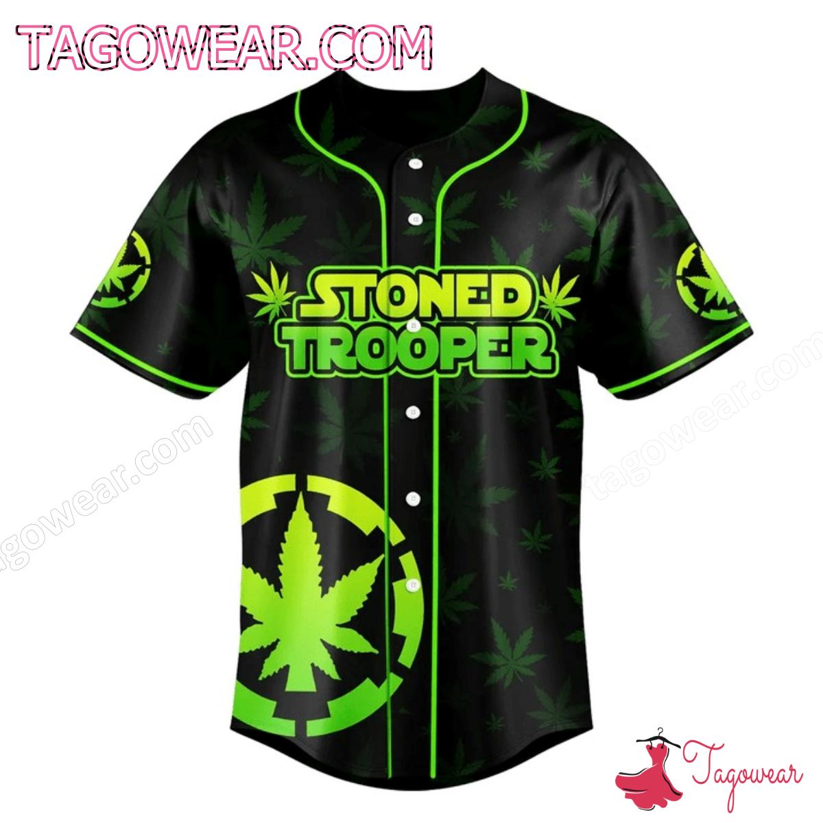 Stoned Trooper Star Wars Baseball Jersey a