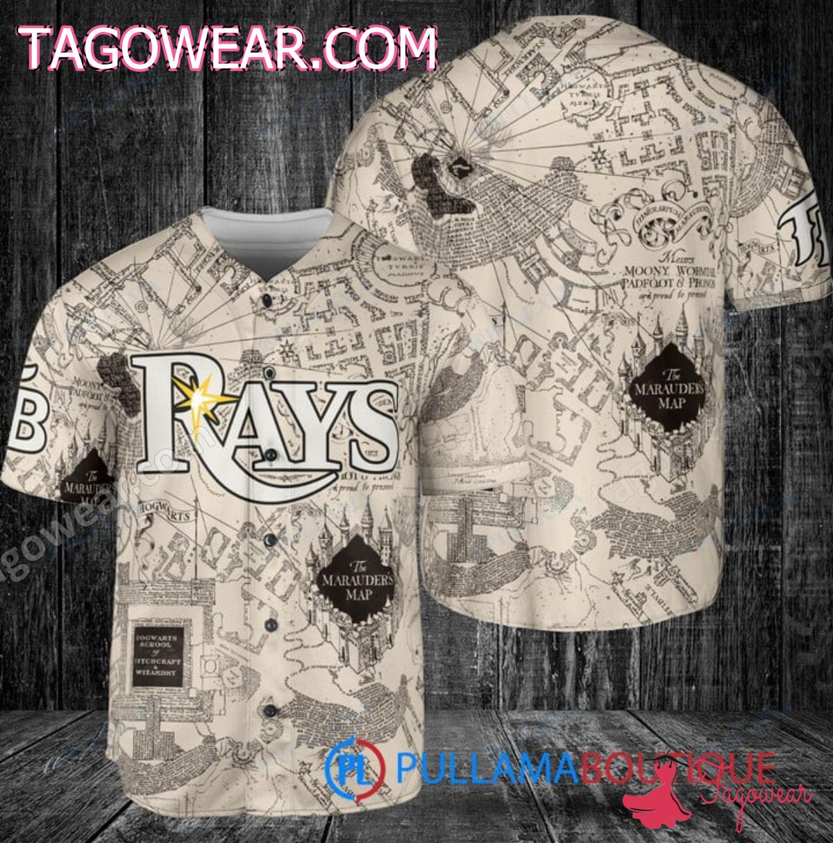 Tampa Bay Rays Harry Potter Marauder's Map Baseball Jersey