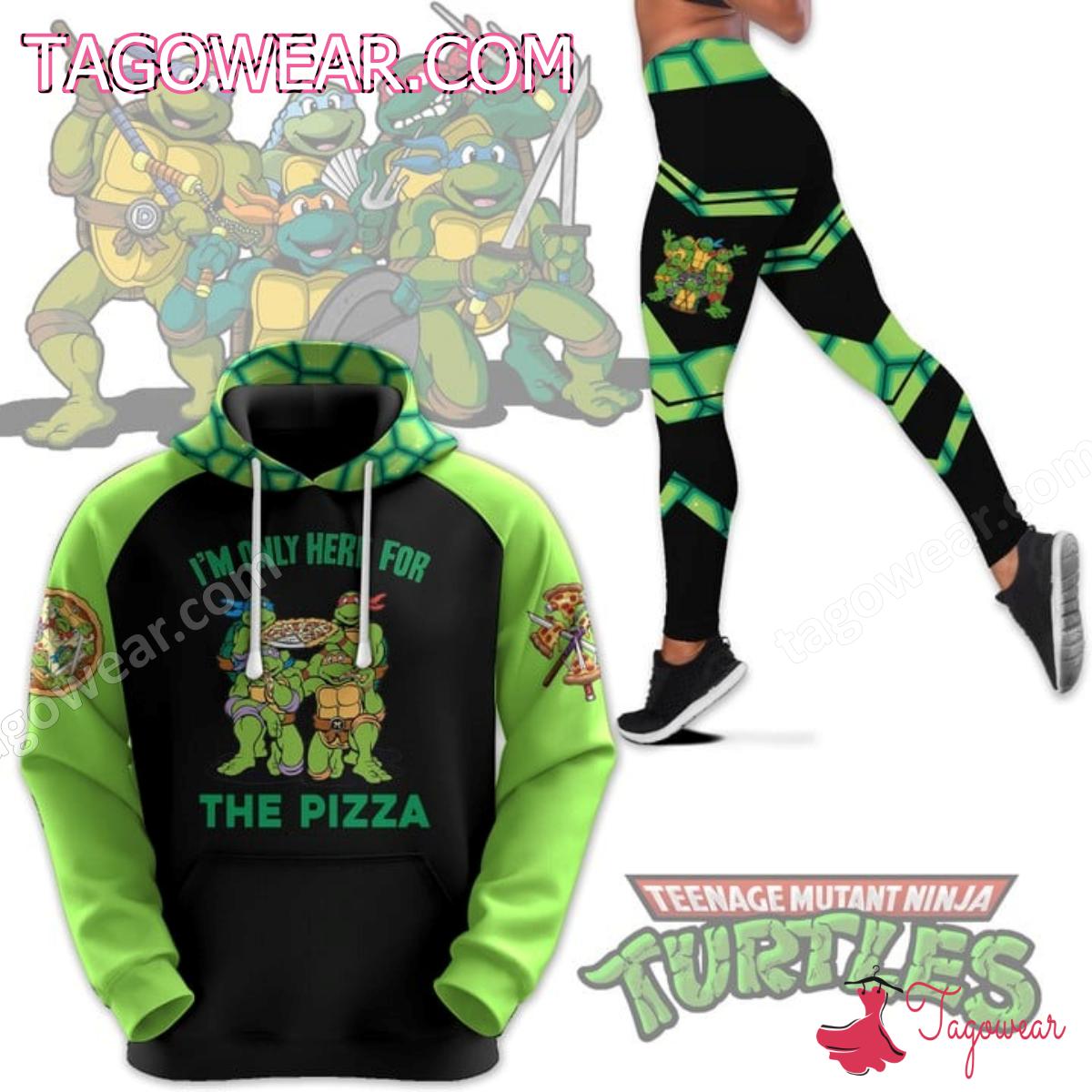Teenage Mutant Ninja Turtles I'm Only Here For The Pizza Hoodie And Leggings